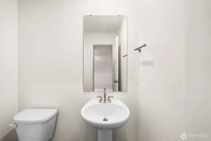 1/2 bath on Main floor