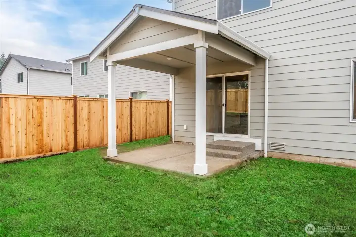 Disclaimer: Photos have been edited to show backyard landscaping