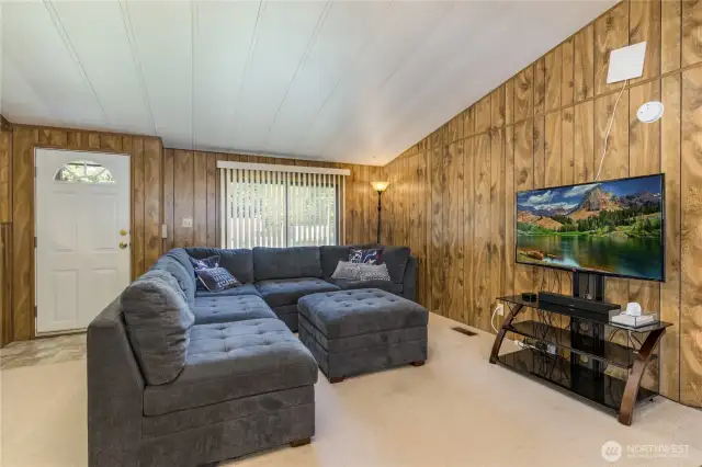 Living room off the entry
