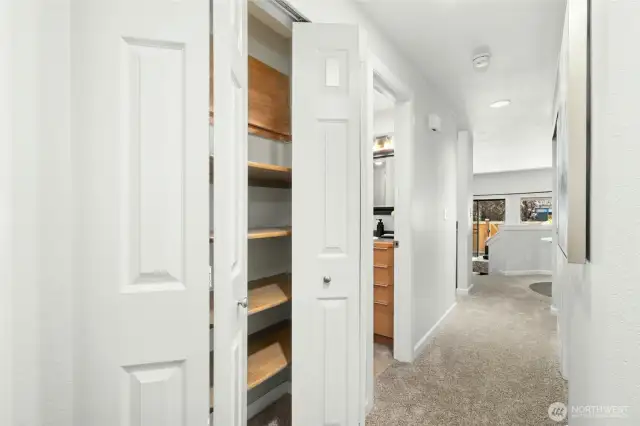 One of three closets.