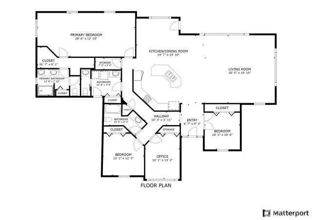 Tax records indicate 2383 square foot main living floor area - attached garage as 480 square feet plus 1296 square foot detached shop.