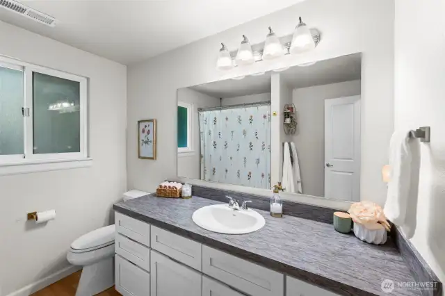 guest bathroom upstairs