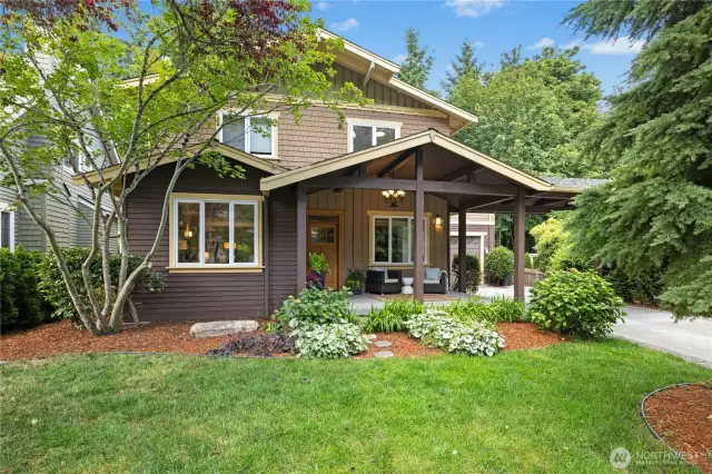 Stately 2 story Craftsman with covered porch