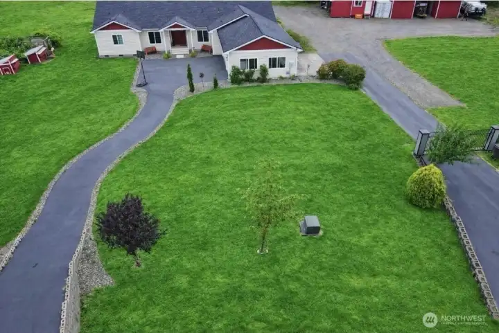 Double driveways & double sided garage doors