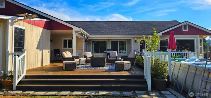 Large Deck for entertaining and enjoying the outdoors