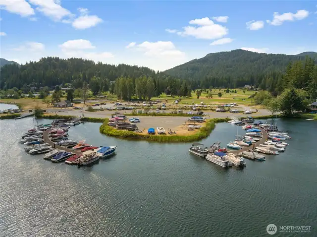 Marina on Lake Whatcom.