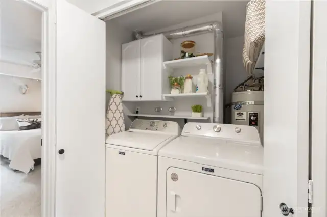 Newer washer and dryer.