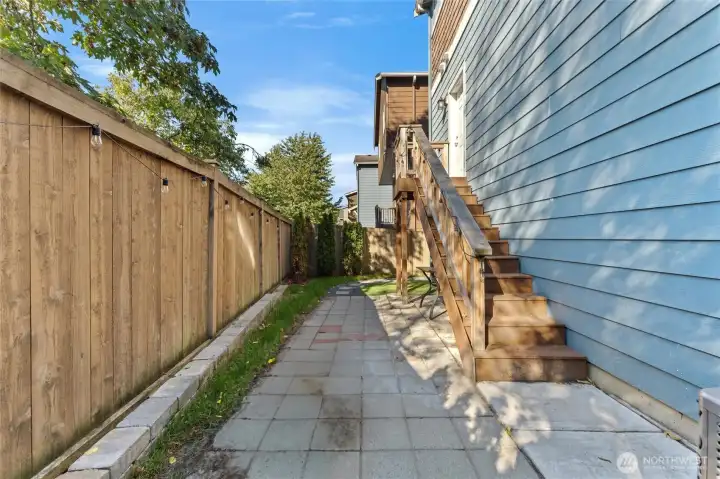 Your back yard space is private with full access from main level and garage.