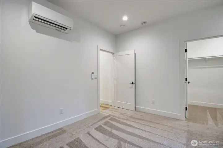 Guest Bedroom with walk-in closet.