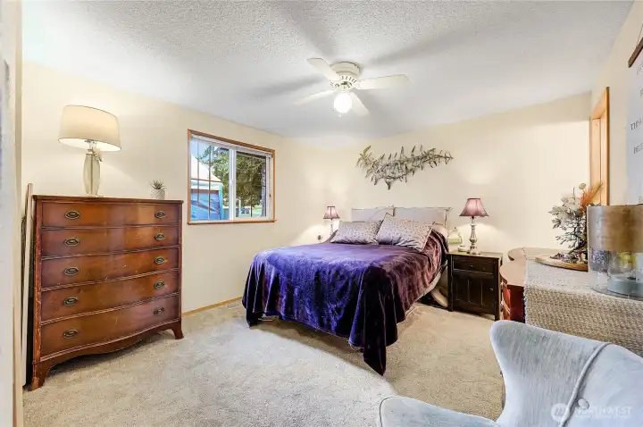 The spacious primary retreat.