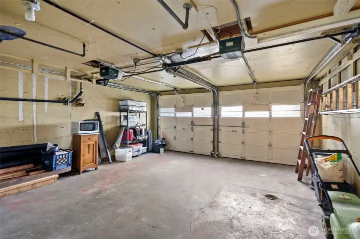 Attached garage with direct entry to lower level.