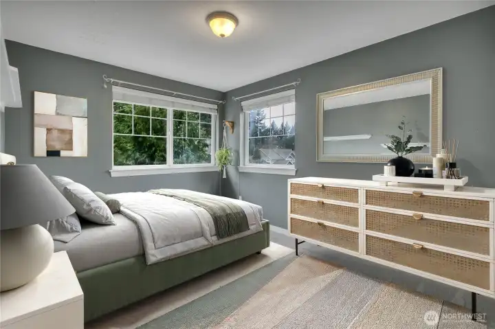 Bedroom #3. This photo is VIRTUALLY staged.