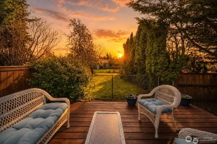 Private backyard oasis