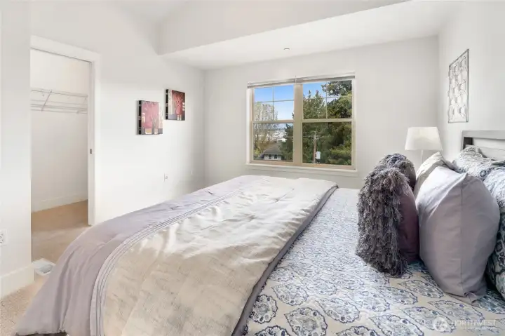 Upstairs Primary Bedroom with tons of Light