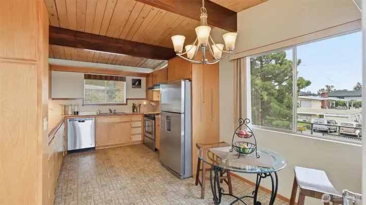 Eat in kitchen with space for a bistro table