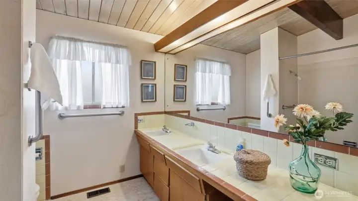 Primary bathroom on the main level