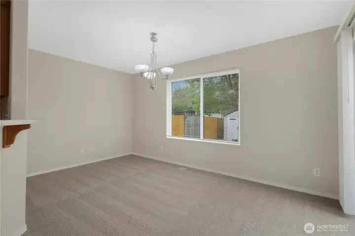 Dining area off kitchen
