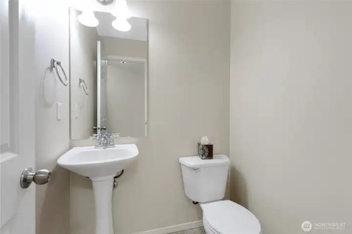 Downstairs powder room