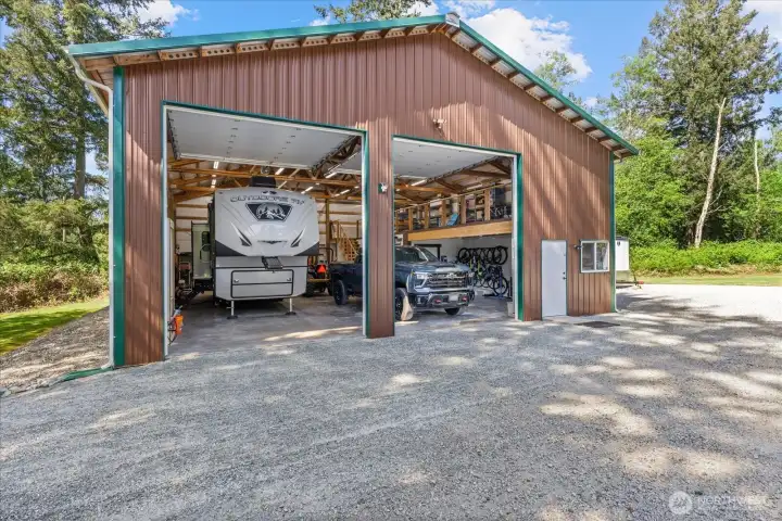 Massive detached 48 ft by 40 ft shop