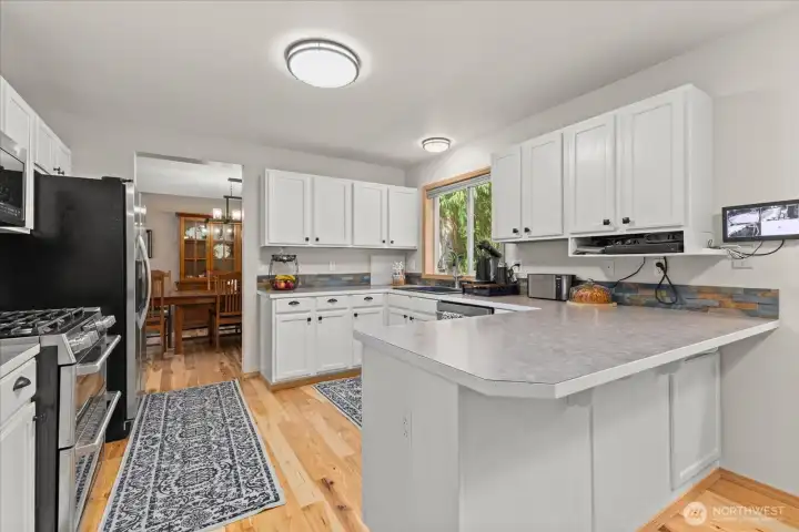 Gourmet kitchen.  Plenty of counter space!