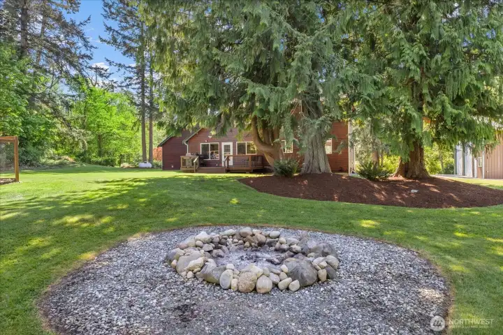 Fire pit.  Got marsh mellows?
