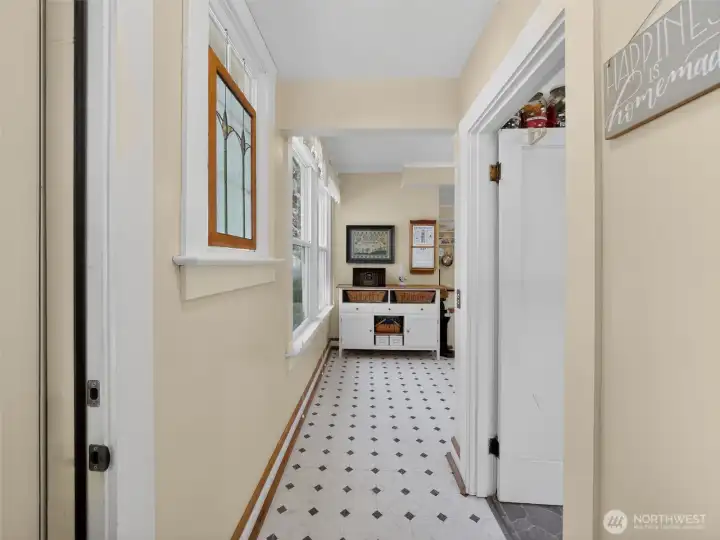 Hallway from Garage/Side Entry - Laundry on Right
