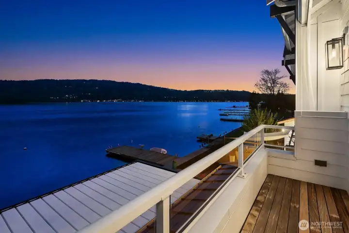 Sorbet infused sunsets dance off of the shimmering lake views.