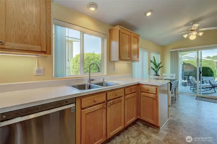 Kitchen is bright and highly functional!