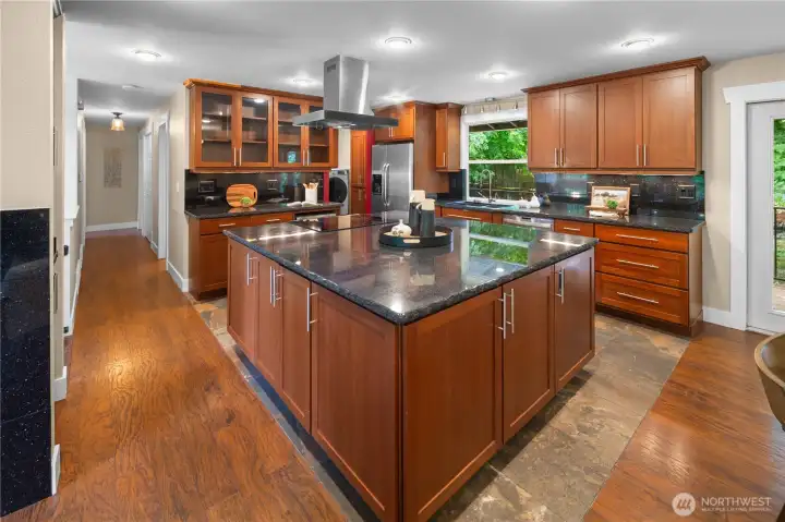 Wonderful kitchen with large island.