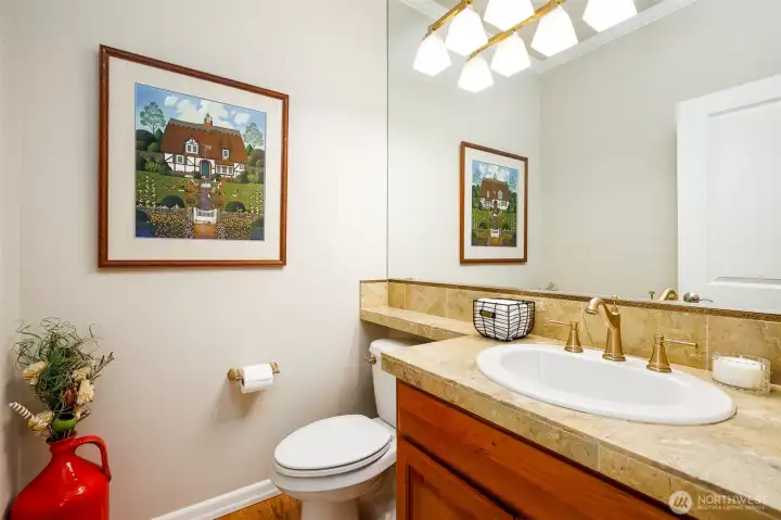 Main floor powder room Main floor powder room