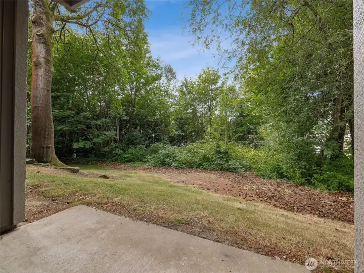 Complete privacy on back deck.