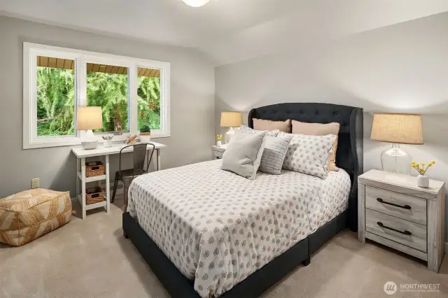Second upstairs bedroom. All four bedrooms are up together.