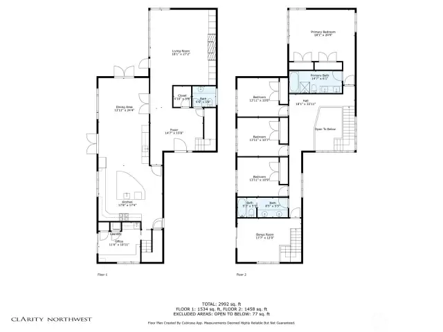 Main & upper level floor plans.