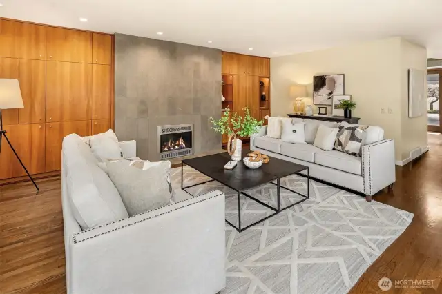 Don't miss the cleverly concealed TV wall.