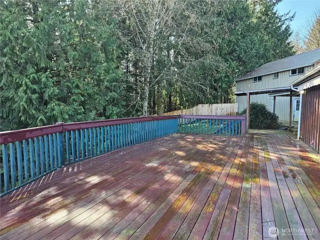 Huge Deck overlooking the pasture