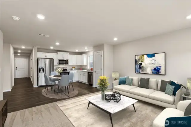 Virtual Staging!  Family room