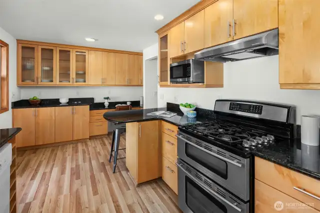Gas cooktop in Kitchen