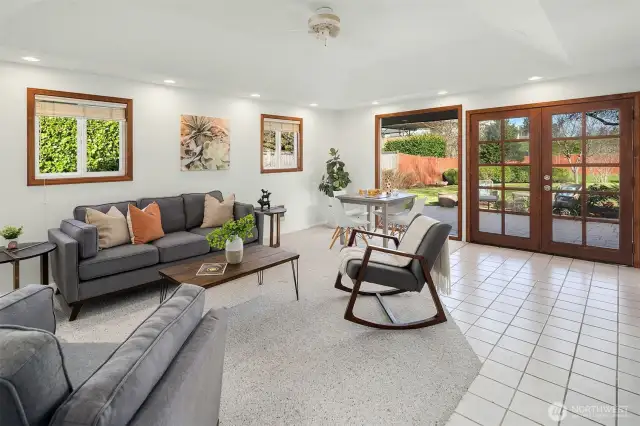 Family Room is perfect for relaxing or entertaining