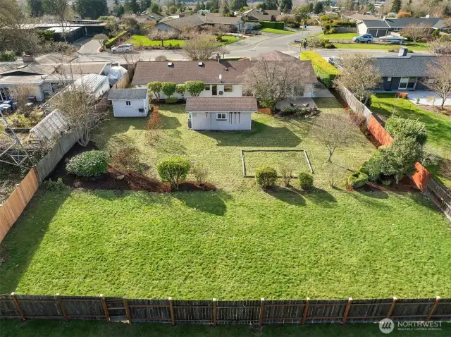 Huge expanded 18,000 Sq Ft* yard (*Per KCTR)