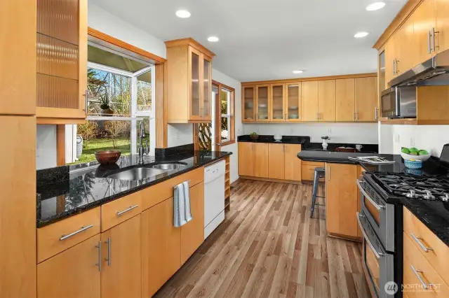 Updated Kitchen with granite countertops