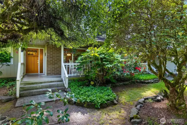 Front door and front porch