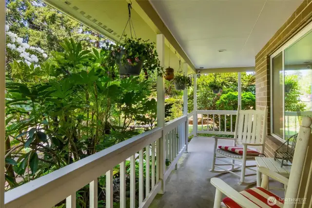 Front porch facing to the east