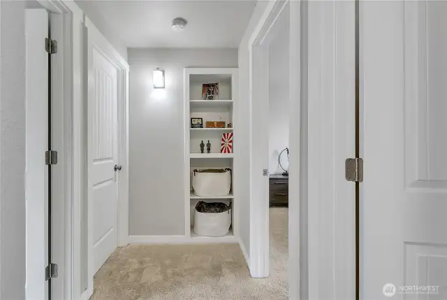 Upper landing with storage and accesses all 3 bedrooms + full bath