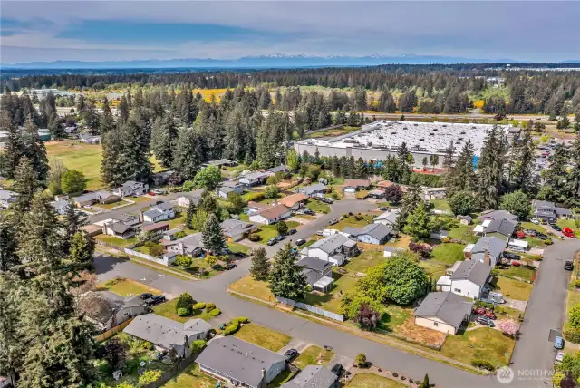 Aerial view of the community