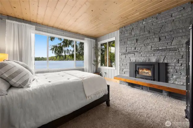 This room is being used as the 3rd bedroom, has a new fireplace. It is non conforming bedroom and does not have a closet or door.
