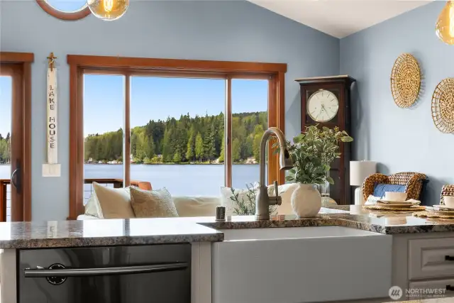 Sink with a beautiful view