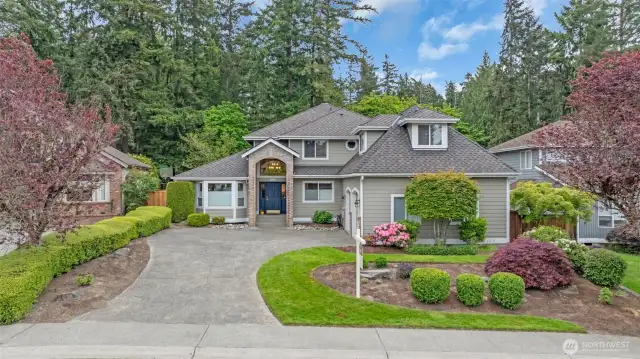 Welcome to this home in Regency Woods. This home features modern amenities, with a serene greenbelt backdrop for relaxation.