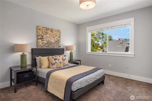 The second of four bedrooms located on the second floor.