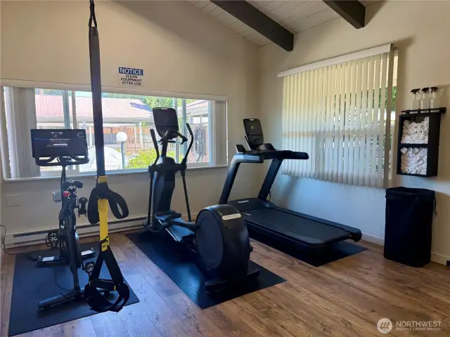 Gym connected to the clubhouse and pool (currently under construction).