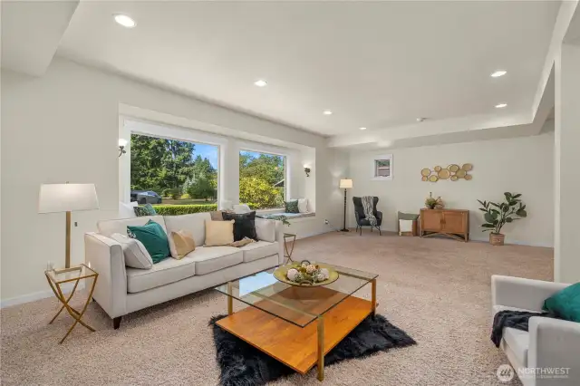 Incredibly spacious living room is perfect for relaxing, hosting, and entertaining!